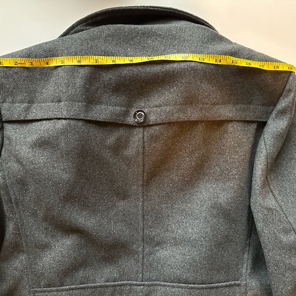 Men's Business Woolen Coat Fashion Double Collar XL - Picture 4 of 6